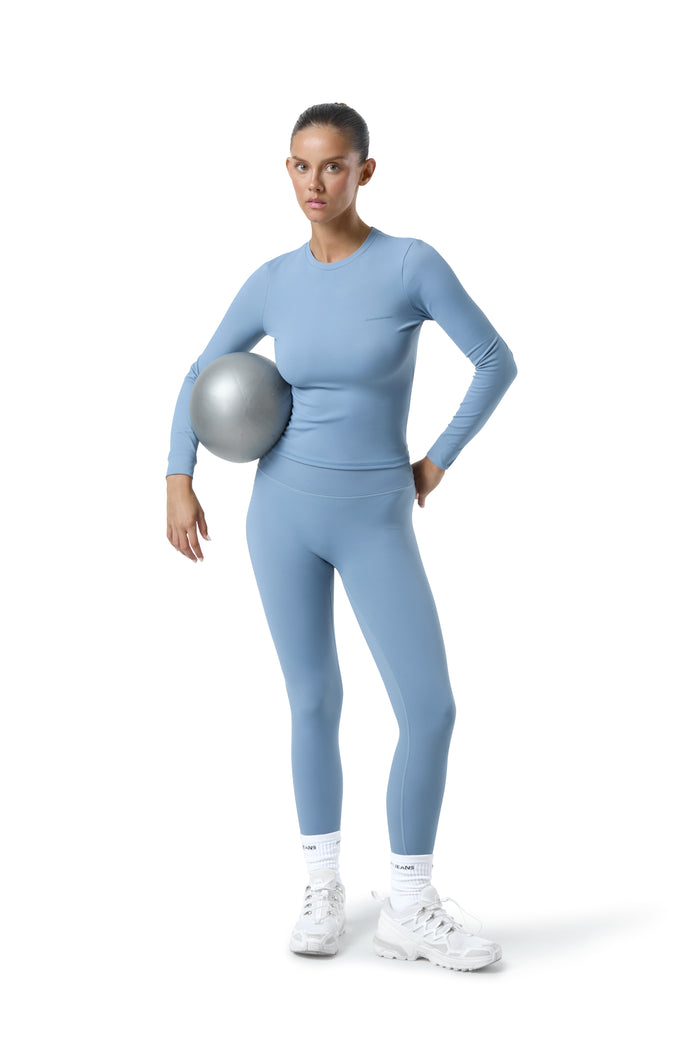 Soft Active Legging in Mid Blue