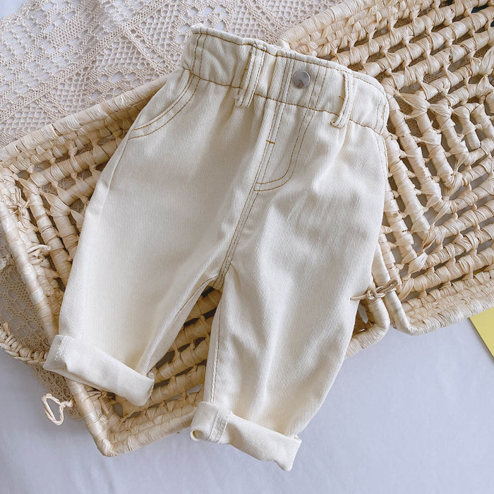 Soft High Waist Jeans for Baby | Baby Stretch Denim Pants