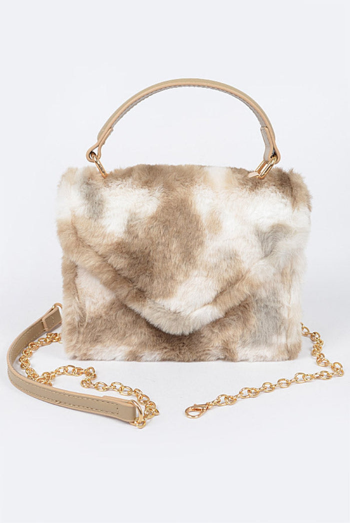 Softly.......Fur Tie Dye Clutch Purse H&D Accessories