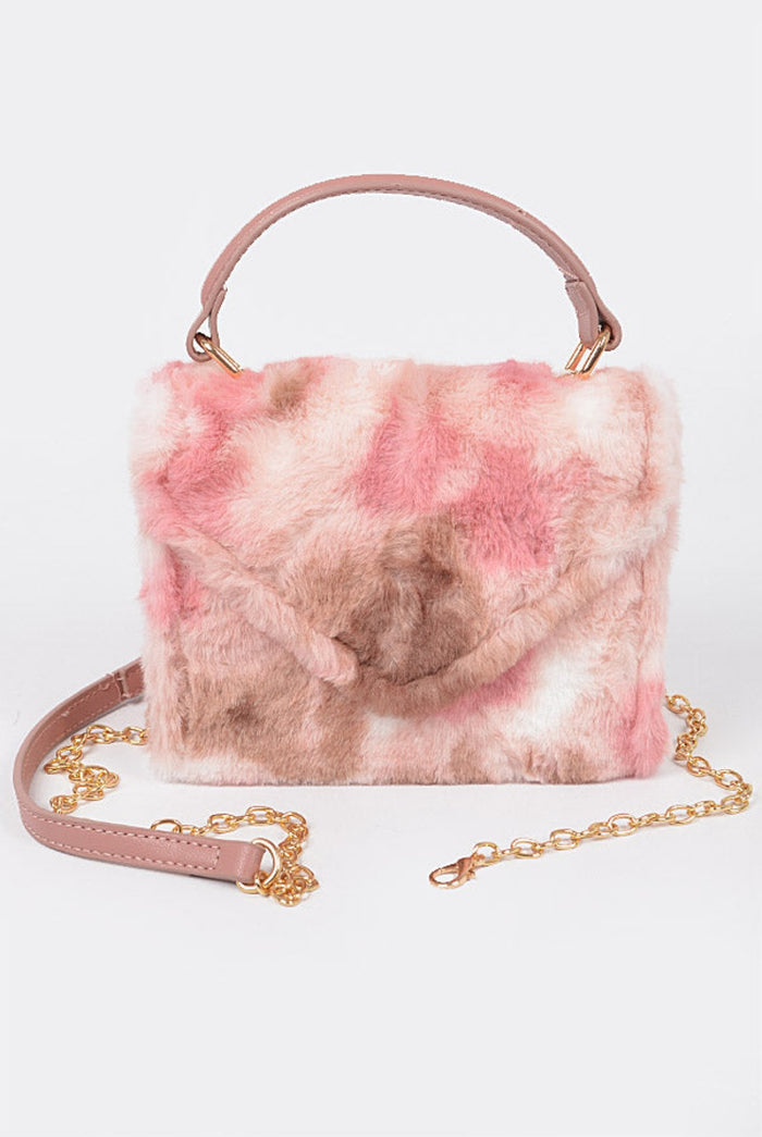 Softly.......Fur Tie Dye Clutch Purse H&D Accessories