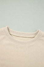 Jet Stream Solid Color Ruffled Shoulder Long Sleeve Blouse - Tops/Blouses & Shirts
