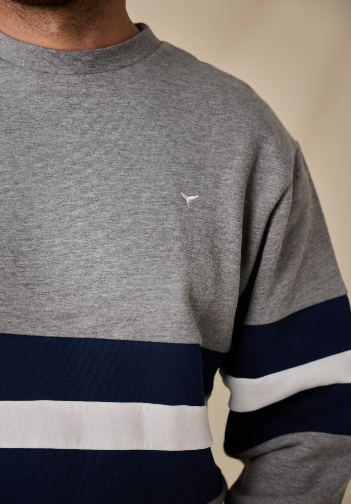 Sowerby Men's Sweatshirt - Grey - Whale Of A Time Clothing