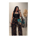 Spade black wide leg pants