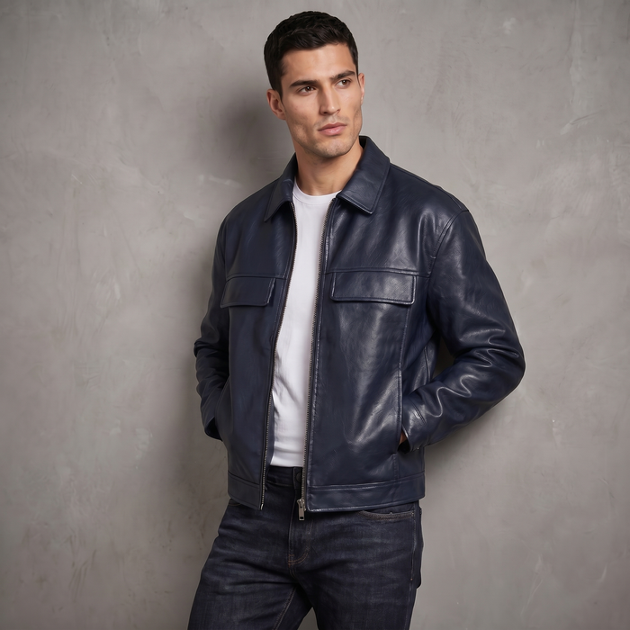 XS / Blue / Leather