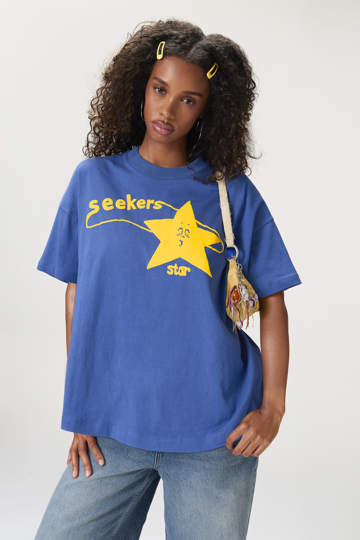 Model's height is 5'9" and wears a size S.