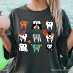 Spooky Halloween Dentist T-Shirt, Teeth Monster Tee for Dental Crew T-Shirts OrnamentallyYou