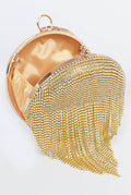 Stingy......Studded Fringe Round Clutch Purse H&D Accessories
