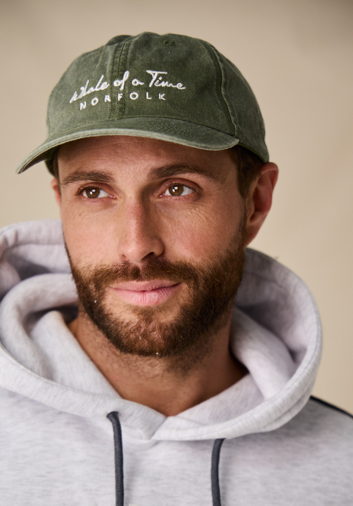 Stonewashed Men's Cap - Green - Whale Of A Time Clothing