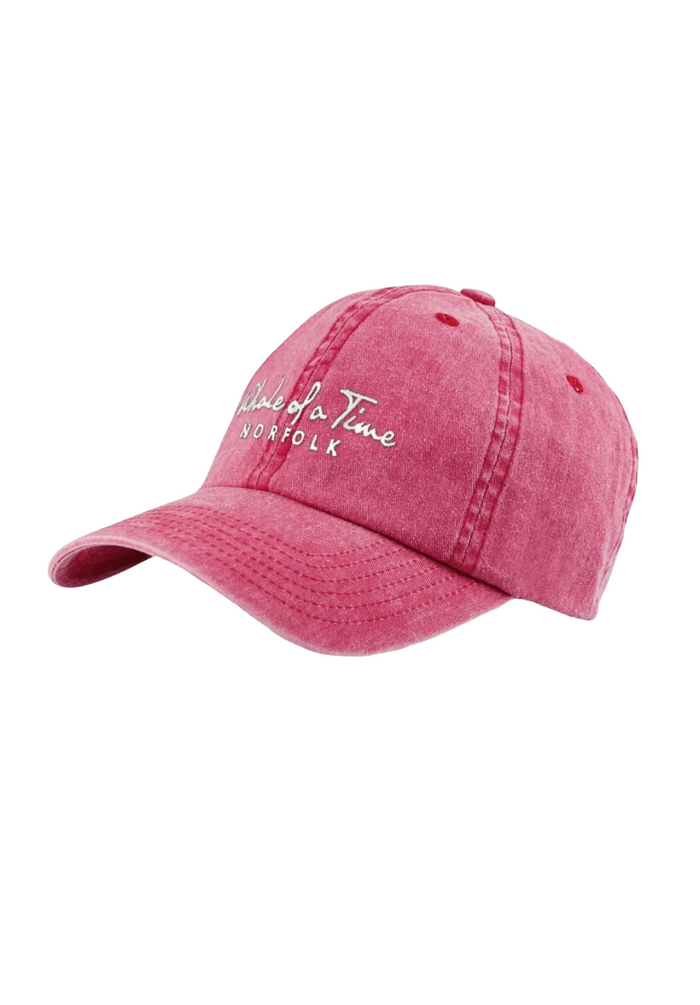 Stonewashed Men's Cap - Red - Whale Of A Time Clothing