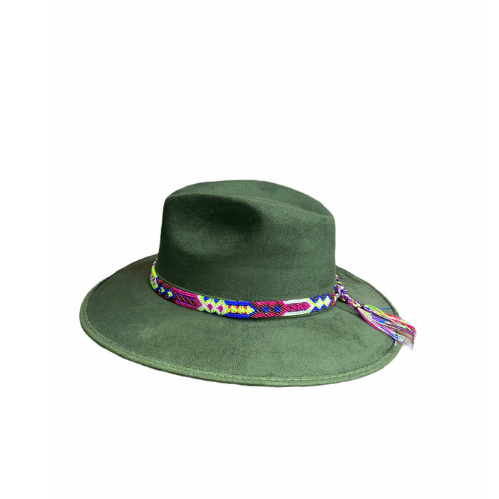 Suede Cowgirl Hat with braided hat band