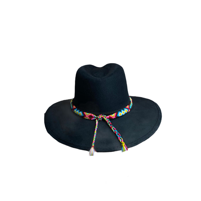 Suede Cowgirl Hat with braided hat band