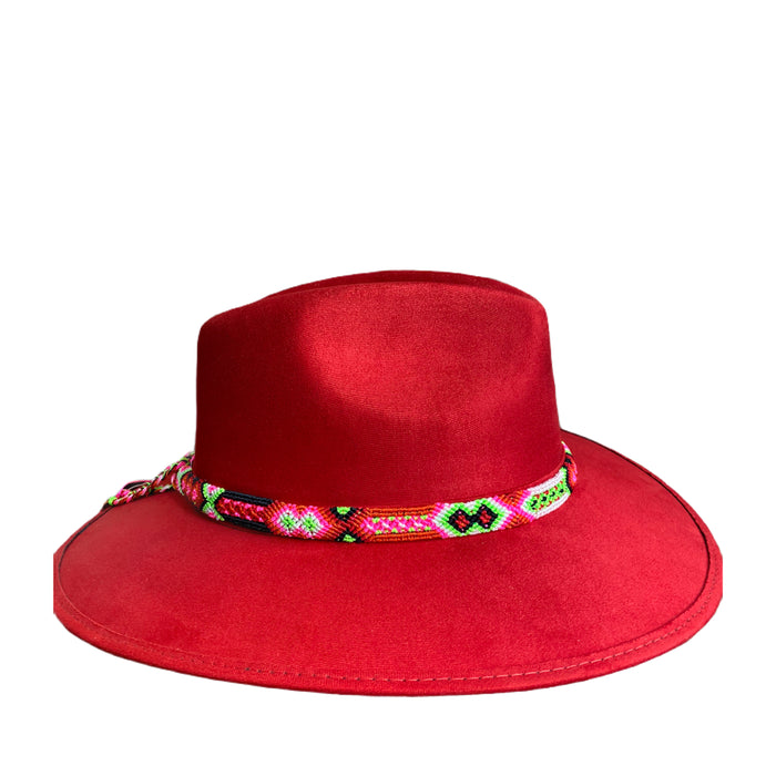 Suede Cowgirl Hat with braided hat band