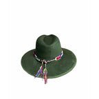 Suede Cowgirl Hat with braided hat band