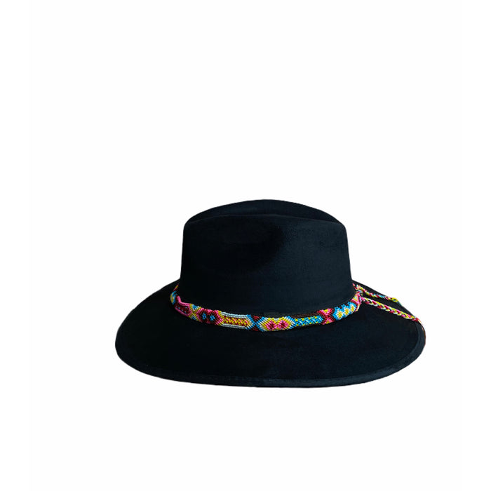Suede Cowgirl Hat with braided hat band