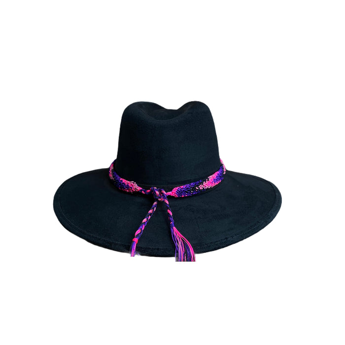 Suede Cowgirl Hat with braided hat band