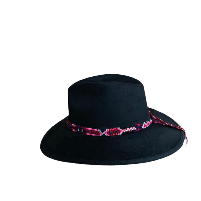 Suede Cowgirl Hat with braided hat band