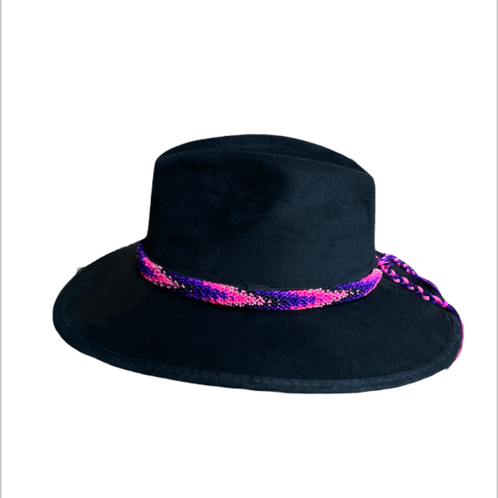 Suede Cowgirl Hat with braided hat band