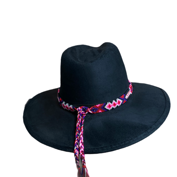 Suede Cowgirl Hat with braided hat band