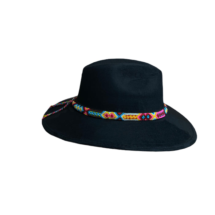 Suede Cowgirl Hat with braided hat band