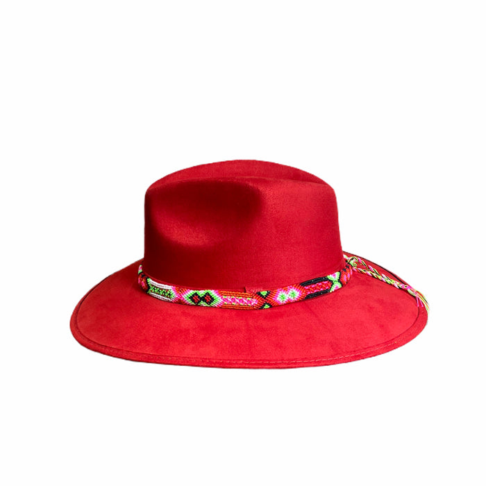 Suede Cowgirl Hat with braided hat band