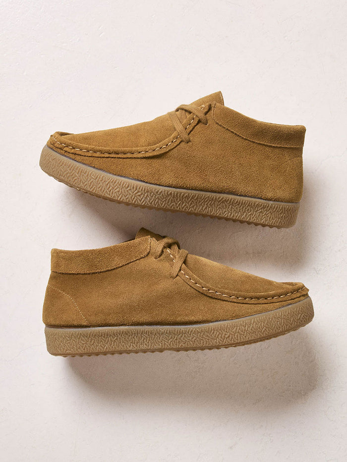 Suede Lace Up Moccasins