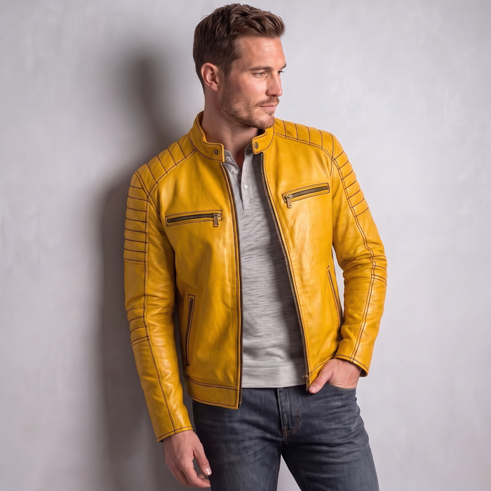 XS / Yellow / Leather