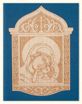 G427 Sweet-Kissing Mother of God Laser Engraved Wood Veneer Card