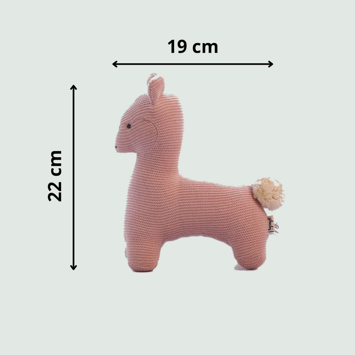 Sweet Llama Hand Knitted Stuffed/Plush/Soft Toy | 100% Premium Cotton