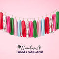 Sweetmas Tassel Garland - Pink Christmas Decorations - Handmade Party Decors - GenWoo Shop Ottawa