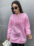 SXV  'MALIBU’ Embroidered Cool Aesthetic Sweatshirt