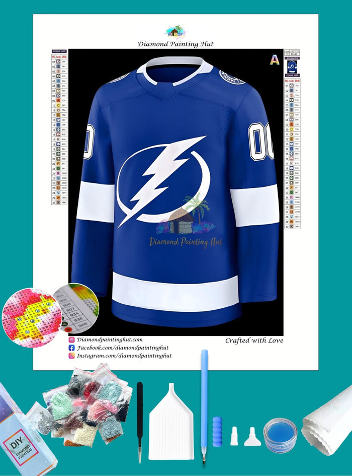 Tampa Bay NHL Jersey Diamond Painting