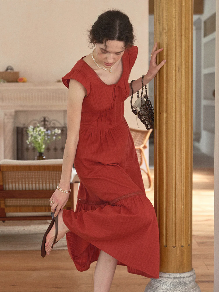 Tempest Round Neck 100% Cotton Dress
