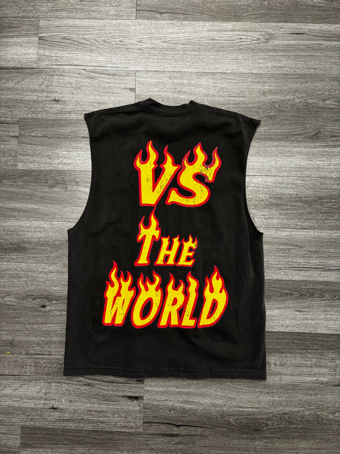 Texas Merch Flame Cut-Off "Charcoal"