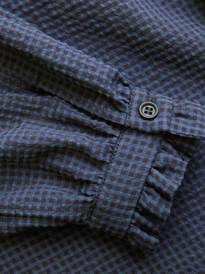 Textured Frill Collar Blouse
