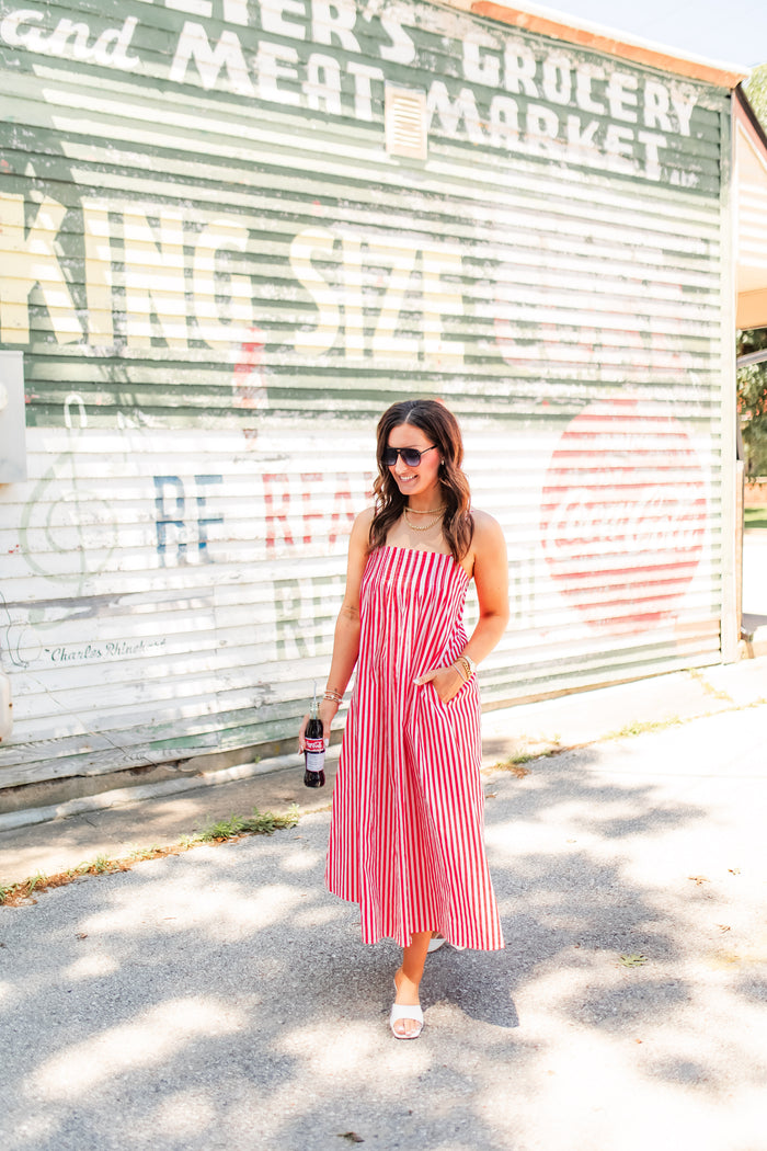 The Liberty Stripes Dress - One Eleven Olive Boutique