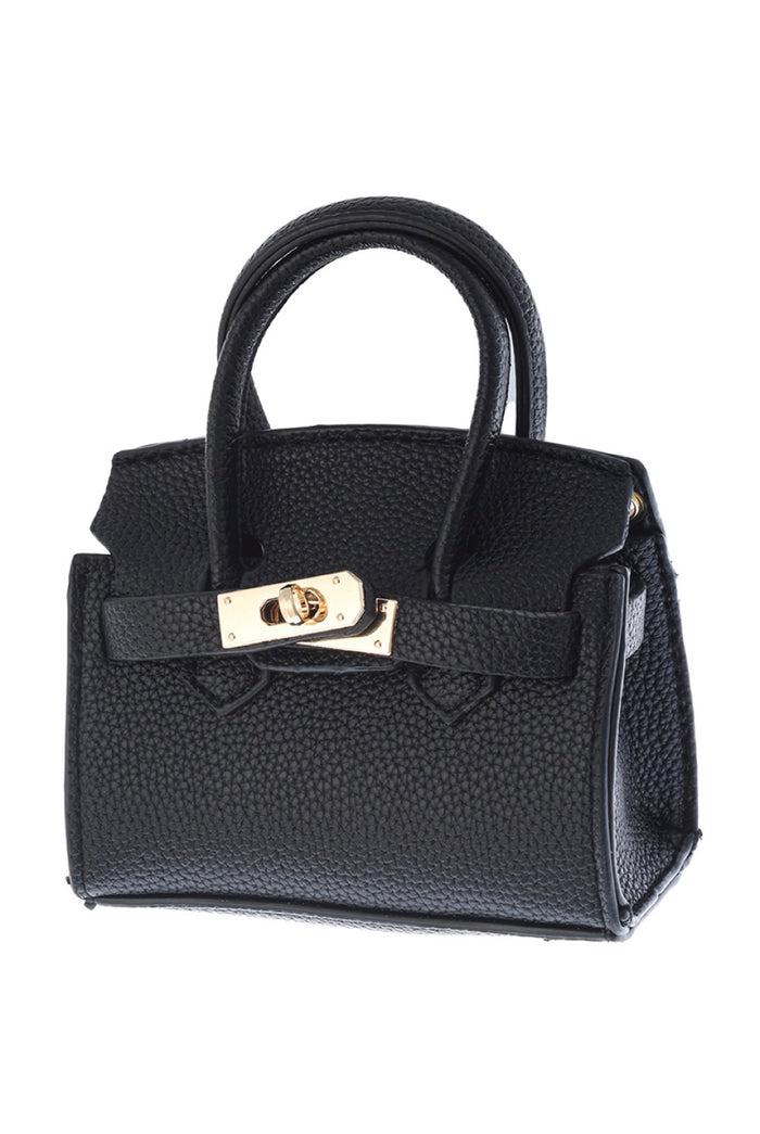 The Little Things - Chic Texture Top Handle Satchel Mini Clutch Purse
