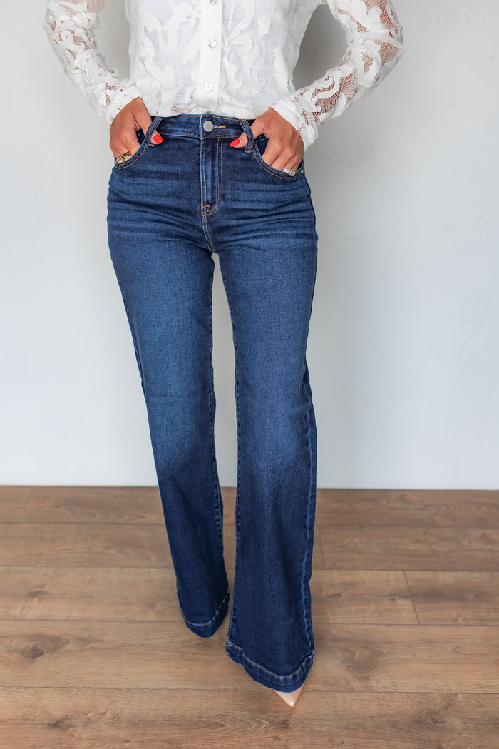 The Olivia Wide Leg Jeans - One Eleven Olive Boutique