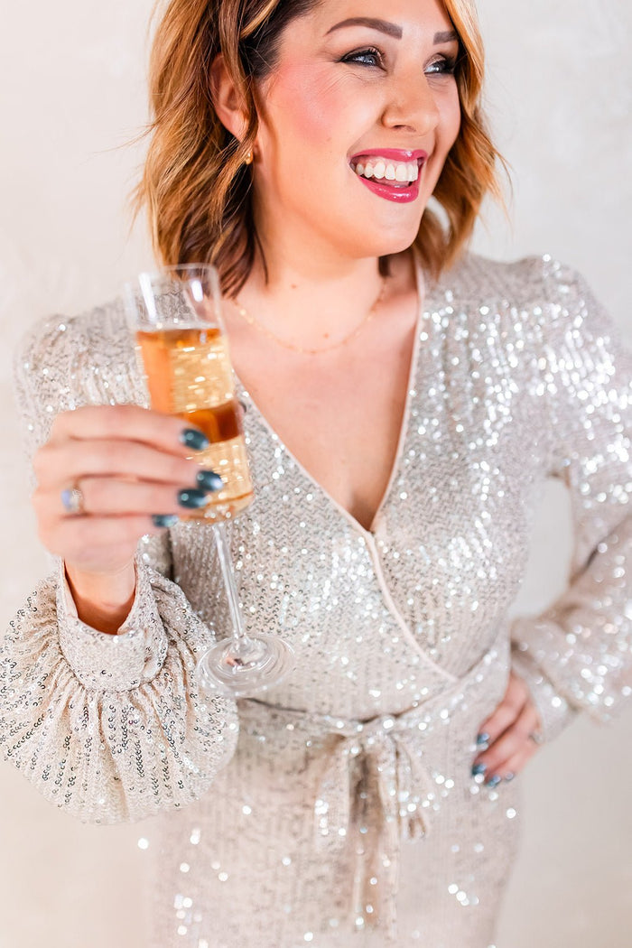 The Party Glam Sequin Jumpsuit - One Eleven Olive Boutique