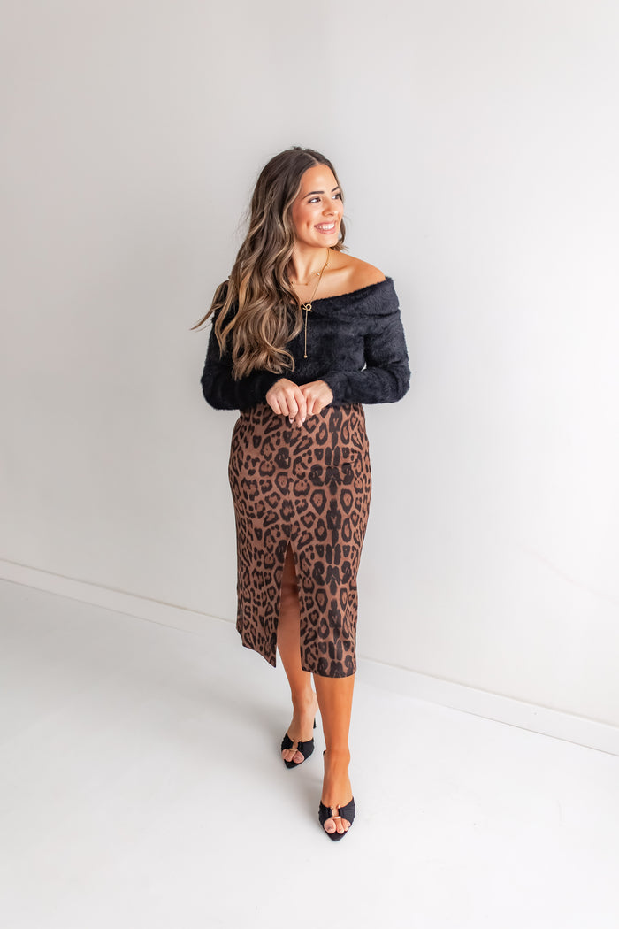 The Real Moment Fuzzy Sweater - One Eleven Olive Boutique