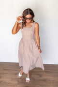 The Shoreline Gingham Midi Dress - One Eleven Olive Boutique