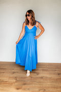 The Sunset Glow Maxi Dress - Blue - One Eleven Olive Boutique