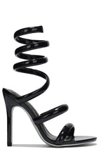 The “Wrap Me Up” Spiral Heel - Black