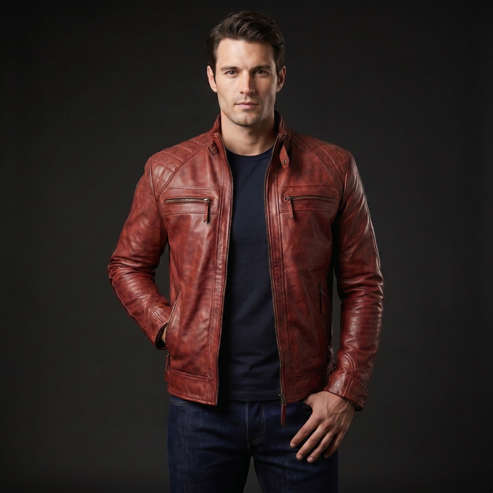 XS / Red / Leather