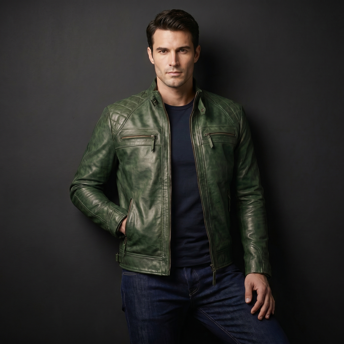 XS / Green / Leather