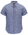 TIM FLORAL FIELD BLUE MENS PRINTED SHIRT