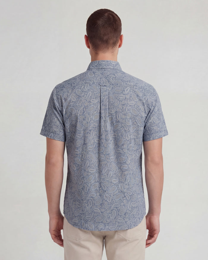 TIM PAISLEY PILE NATURAL MENS PRINTED SHIRT