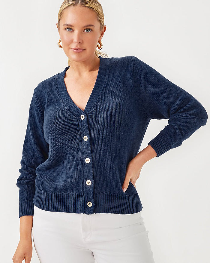 Lilly Pulitzer - Tippery Cardigan - Low Tide Navy