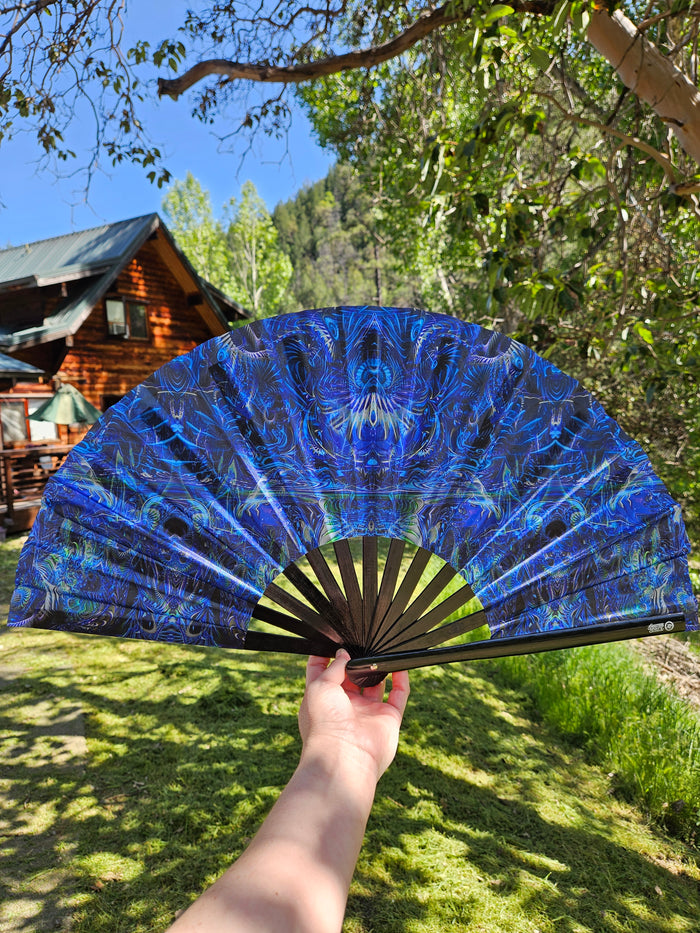 Tranquility UV Reactive Hand Fan