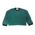Two Tone Rib Knit Sweater (Green/Black)