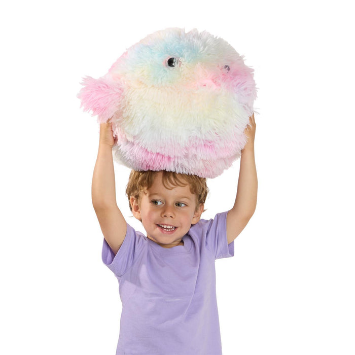 Two's Company Snuggle Puff Rainbow Puffer Fish